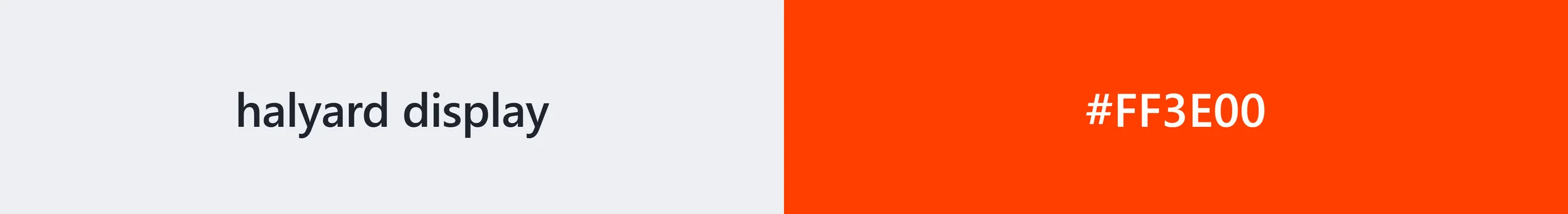 Typeface and accent colour