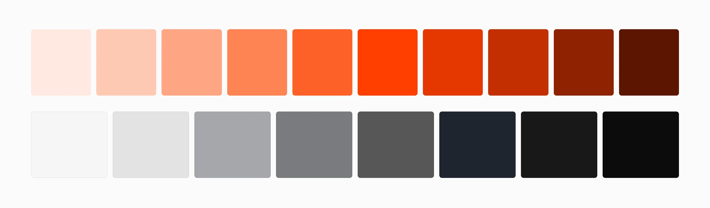 Brand colour ramp